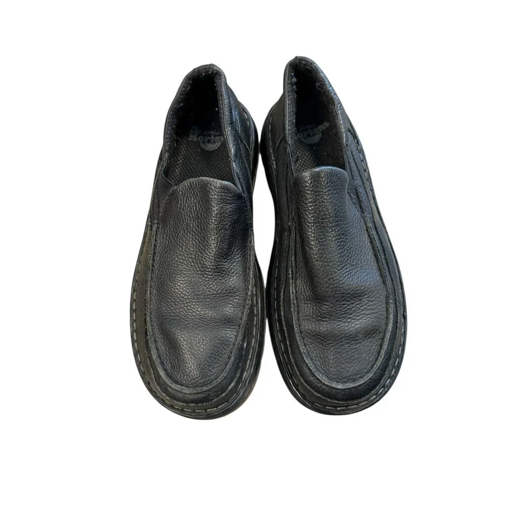 Mens Dr. Marten Lennon Loafers‎ Shoes Sz 10 M Used Black Leather Chunky Casual